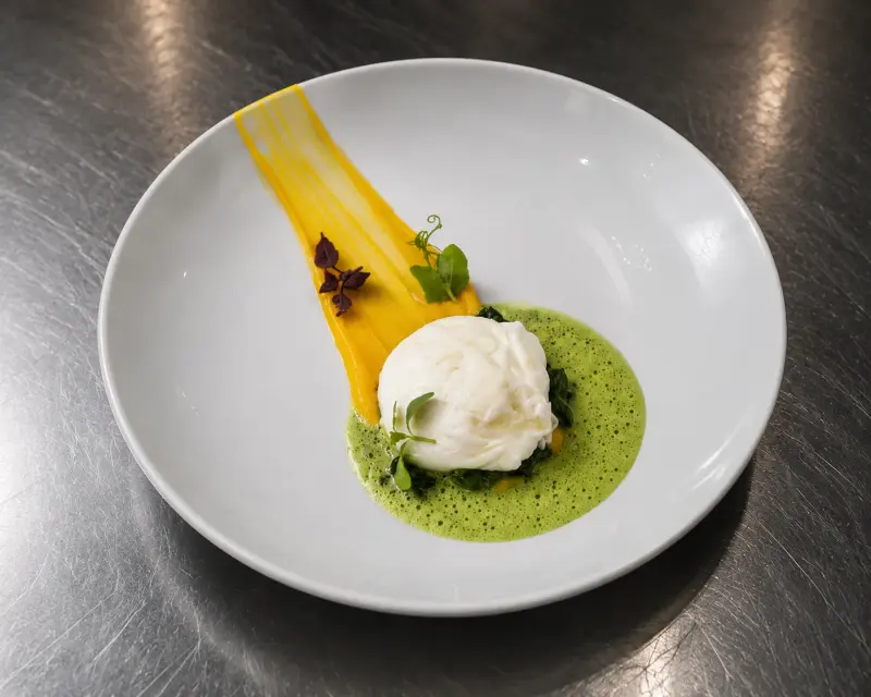 Burrata con salsas