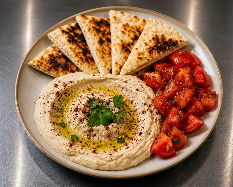 Hummus con pita